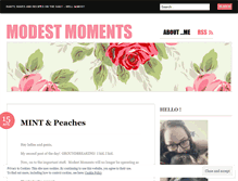 Tablet Screenshot of modestmoment.wordpress.com
