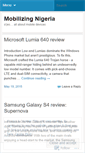 Mobile Screenshot of mobi9ja.wordpress.com