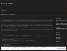 Tablet Screenshot of mobi9ja.wordpress.com