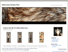 Tablet Screenshot of mercurylovesfox.wordpress.com