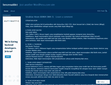 Tablet Screenshot of benzenaddict.wordpress.com