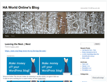 Tablet Screenshot of haworld.wordpress.com