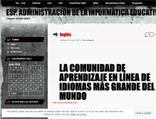Tablet Screenshot of especializacionudes.wordpress.com