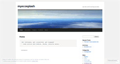 Desktop Screenshot of myecosplash.wordpress.com