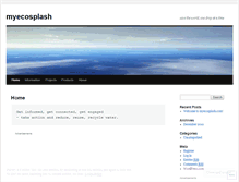 Tablet Screenshot of myecosplash.wordpress.com