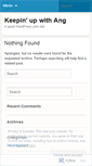 Mobile Screenshot of keepinupwithang.wordpress.com