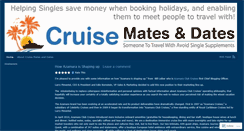 Desktop Screenshot of cruisematesanddates.wordpress.com