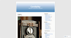 Desktop Screenshot of cordialgirl.wordpress.com