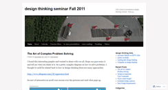 Desktop Screenshot of designthinkingseminar11.wordpress.com