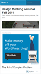 Mobile Screenshot of designthinkingseminar11.wordpress.com