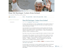 Tablet Screenshot of dearmrratzinger.wordpress.com