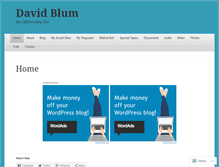 Tablet Screenshot of davidblum61.wordpress.com