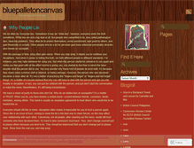 Tablet Screenshot of bluepalletoncanvas.wordpress.com