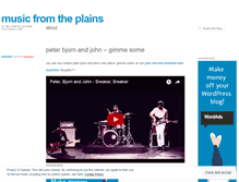 Tablet Screenshot of musicfromtheplains.wordpress.com