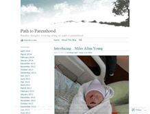 Tablet Screenshot of pathtoparenthood.wordpress.com