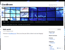 Tablet Screenshot of ciarambrown.wordpress.com