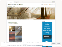 Tablet Screenshot of masterstill.wordpress.com