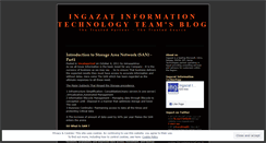 Desktop Screenshot of ingazat.wordpress.com