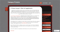 Desktop Screenshot of campusprotein.wordpress.com