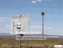 Tablet Screenshot of blogtoponder.wordpress.com