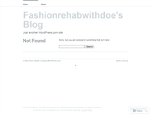 Tablet Screenshot of fashionrehabwithdoe.wordpress.com