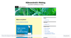 Desktop Screenshot of killerandroid.wordpress.com