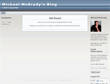 Tablet Screenshot of michaelmcgrady.wordpress.com