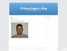 Tablet Screenshot of ehlabuschagne.wordpress.com