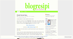 Desktop Screenshot of blogresipi.wordpress.com