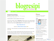 Tablet Screenshot of blogresipi.wordpress.com