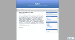 Desktop Screenshot of ahin.wordpress.com