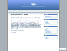 Tablet Screenshot of ahin.wordpress.com