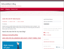 Tablet Screenshot of deborahflate.wordpress.com