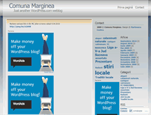 Tablet Screenshot of comunamarginea.wordpress.com