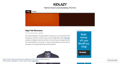 Desktop Screenshot of kidlazy.wordpress.com