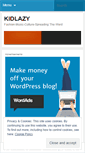 Mobile Screenshot of kidlazy.wordpress.com
