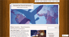 Desktop Screenshot of bucketlisttraveladvisors.wordpress.com