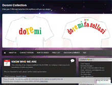 Tablet Screenshot of doremicollection.wordpress.com