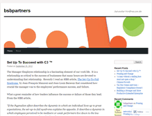 Tablet Screenshot of bsbpartners.wordpress.com