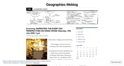 Desktop Screenshot of geographies.wordpress.com