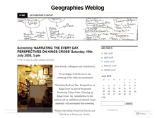Tablet Screenshot of geographies.wordpress.com