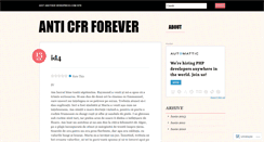 Desktop Screenshot of anticfr.wordpress.com