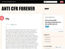 Tablet Screenshot of anticfr.wordpress.com