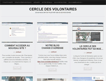 Tablet Screenshot of cercledesvolontaires.wordpress.com