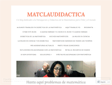 Tablet Screenshot of matclaudidactica.wordpress.com