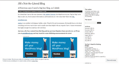 Desktop Screenshot of notsoliteral.wordpress.com