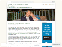 Tablet Screenshot of eldercarecoach.wordpress.com