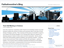 Tablet Screenshot of faithaliveonline.wordpress.com