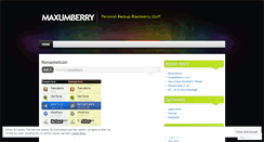 Desktop Screenshot of maxumberry.wordpress.com