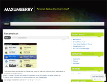 Tablet Screenshot of maxumberry.wordpress.com